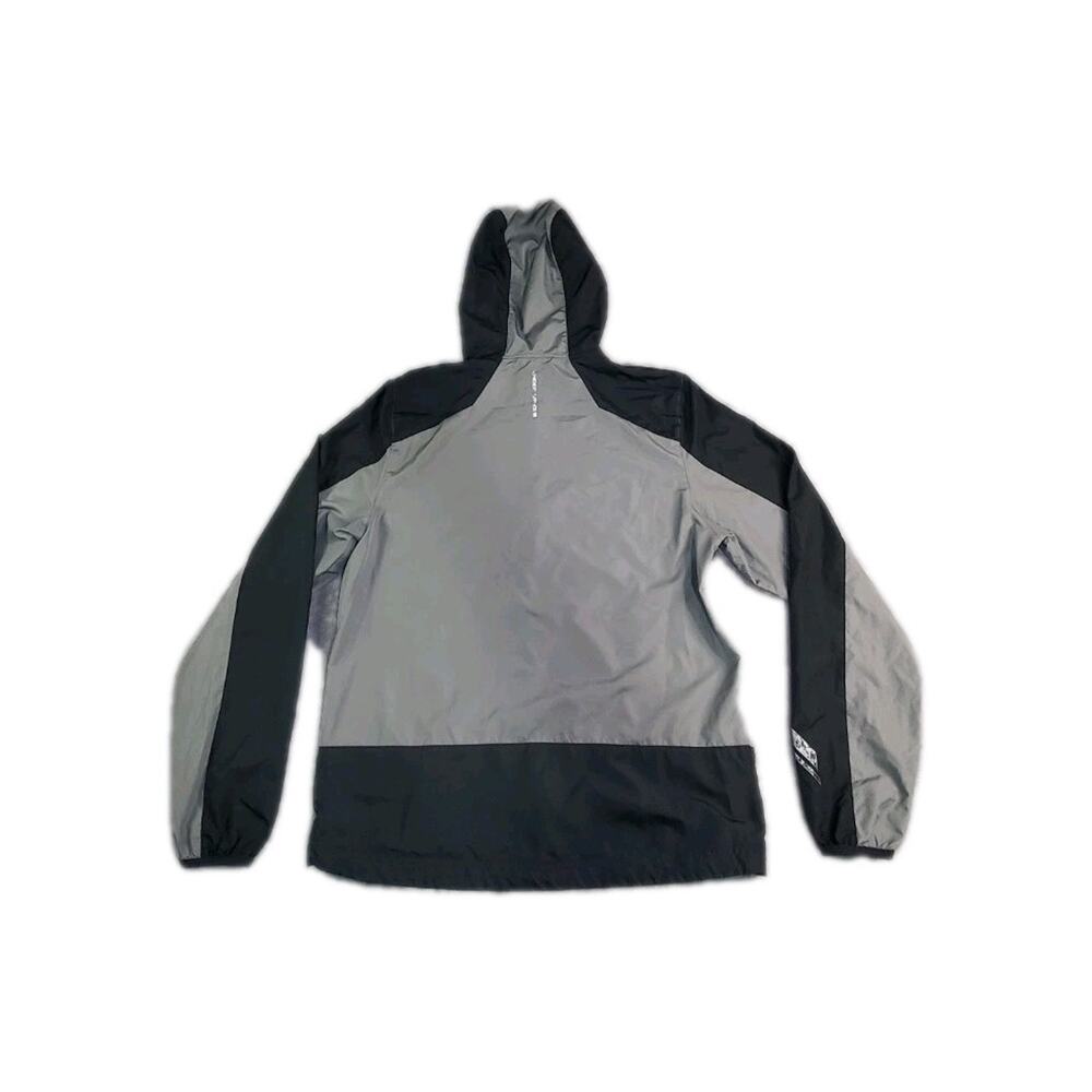 Under Armour Jacket Mens Sz M Black Gray AllSeasonGear Hooded Rain C33-49 - Picture 9 of 11